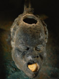 An Oil Lamp  Shaped Like an Africans Head  Dating from Roman Times