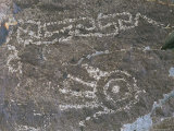 Jornada Mogollon Petroglyph  5 000 BC-900 Ad  Hand Motif