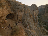 Overview of Amud Cave  an Early Man Archeological Site in Israel