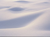Close View of a Snowdrift Formation