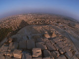 The Pyramids of Giza Cast a Shadow over the Surrounding Cityscape