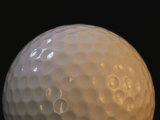 Close View of the Dimples on a Golfball