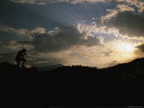 A Photographer Silhouetted against a Dramatic Sky  Garden of the Gods