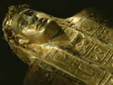 Close View of an Elaborate Mummy Case