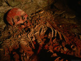The Cinnabar-Covered Remains of a Maya Woman in the Ruins of Copan