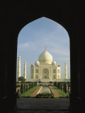 A View of the Taj Mahal Framed Through a Doorway