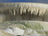 Travertine Build-Up Along the Edge of a Hot Spring Pool