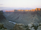 Colorado River Runs Through Cataract Canyon as the Sun Hits its Crest