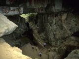 Stairway Down to Baiyun Cavern  Pingxiang  Guangxi  China