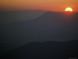 Sunset over Massanutten Mountain