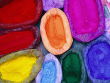 Colorful Dyes for Sale on the Streets of Kathmandu