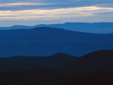 Twilight View of the Blue Ridge Mountains from Big Meadows