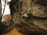 The Trail at the Foot of Raven Rock  150 Foot Tall Quartzite Rock