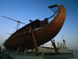 Olympias  Replica of Ancient Greek Warship in Dry Dock Near Athens