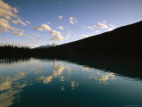 Clouds are Reflected on Emerald Lake in Yoho National Park