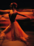 Portrait of a Ballet Dancer Bathed in Red Light  Nairobi  Kenya