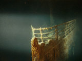 Rusted Prow of the RMS Titanic Ocean Liner  Sunk off Newfoundland  North Atlantic Ocean
