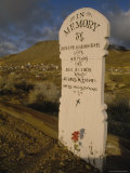 Headstone in the Old Cemetery  Virginia City  Nevada