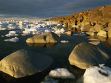 Chunks of Ice and Large Rocks Along the Hudson Bay Shore of Wapusk
