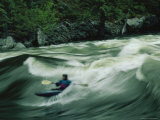 Kayaking on the Lochsa River in the Clearwater National Forest  Idaho