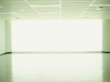 Light Pours Through a Window of the New and Empty Airport in Mandalay