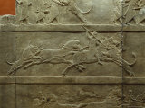 In a Frieze from Nineveh Their Last Ruler  Assurbanipal  Dispatches a Lion in This Sport of Kings