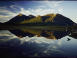 Mountains Reflected in the Still Water of Lake Bennett