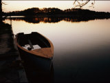 A Half-Sunken Rowboat Along an Inlet of the Chesapeake Bay