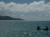 Two People Kayaking on the Caribbean Sea