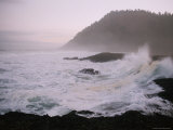Waves Crash on Rocks at Cape Perpetua
