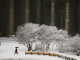 Winter View with the Neoclassic Columns of Kazan Cathedral in the Background