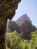 The Weeping Rock Drips Cool Water on a Hot Summer Day