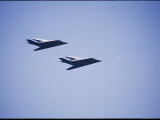 A Pair of F-117 Fighters Fly During the 50Th Air Force Anniversary Air Show in 1997
