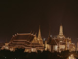 A Night View of the Grand Palace Lit from Top to Bottom