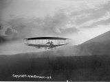 View of an Early Airplane in Flight Taken in 1908