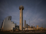 A City Skyline with Modern Buildings Dominating the Foreground