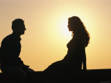 Silhouetted Couple