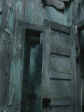 Peeling Paint on the Walls and Door of an Abandoned Kauai Island Home