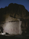 Indian Pictographs are Illuminated at Night