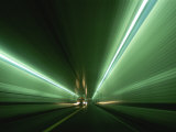 Passing at High Speed Through Tunnel