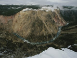 Winter View of the Yellowstone River Canyon