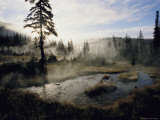 Early Morning View of Thermal Pools in the Bechlar Area