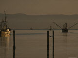 Fishing Trawlers Head out of Neah Bay During the Early Morning Hours