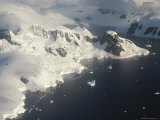 An Aerial View of the Gerlache Strait and Nearby Mountains