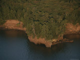 Eroded Cliffs on the Shoreline of the Apostle Islands