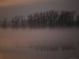 Mist from the River Obscures the View Near Galena