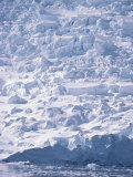 A View of a Glacier Icefall at Paradise Bay