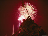Fourth of July Fireworks over the Iwo Jima Monument