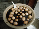 Bowl of Eggs Floating in Soy Sauce  Shanghai  China