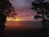 A Sunset over Lake Superior in the Apostle Islands